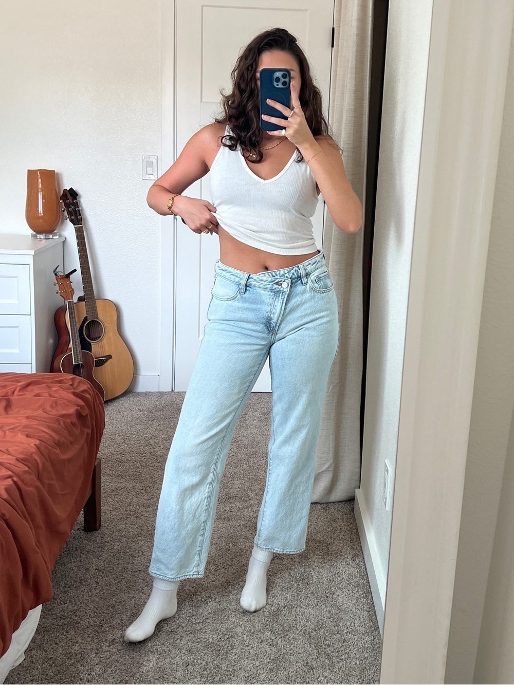 PacSun 90’s Straight Asymmetrical Crossover Jeans